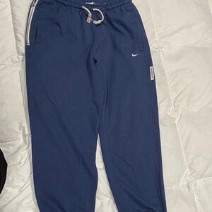 Nike Navy Joggers with White Details